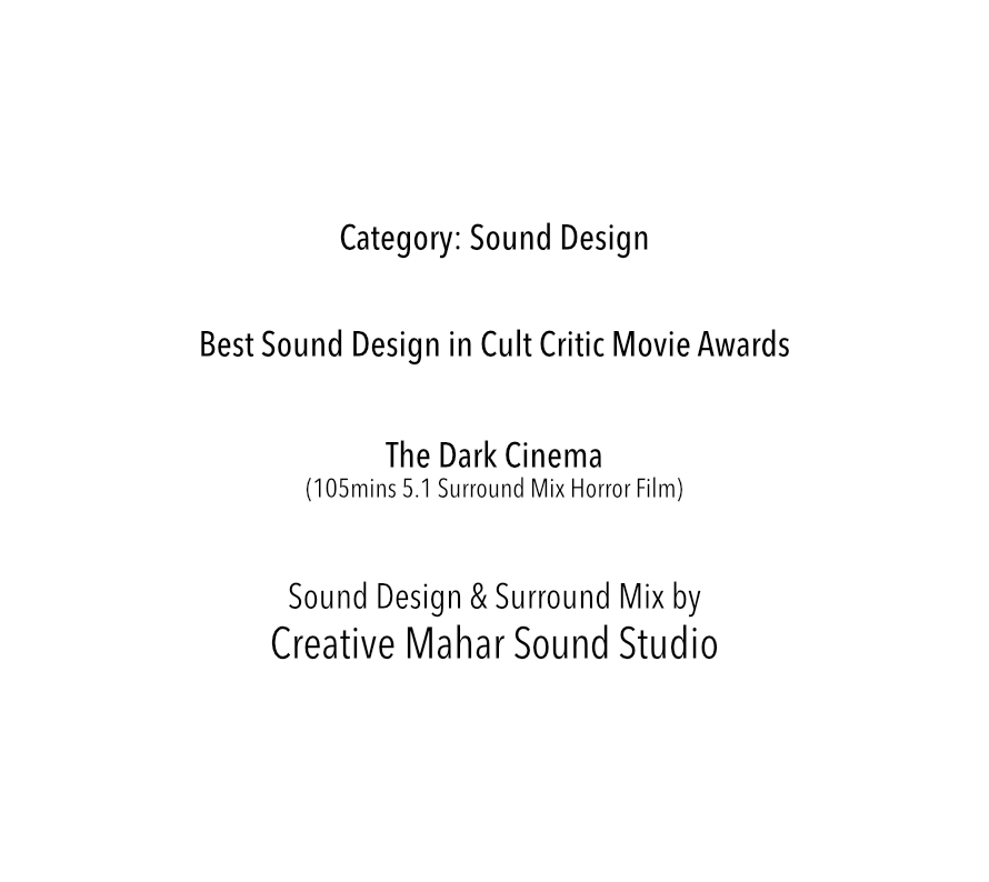 Best Sound Design in Cult Critic Movie Awards